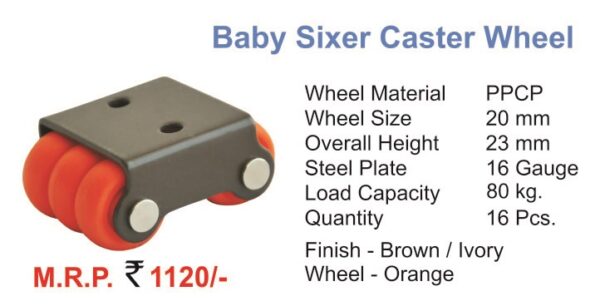 BABY SIXER CASTOR WHEEL